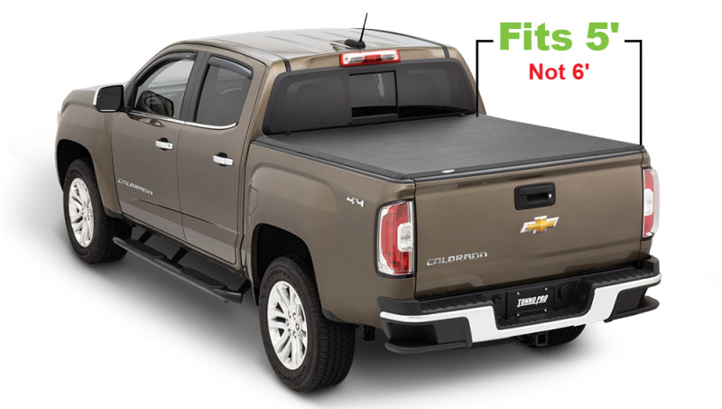 Tonno Pro HF-164 15-19 Chevy Colorado 5ft Fleetside Hard Fold Tonneau Cover