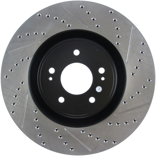 Stoptech 127.46076L StopTech Slotted & Drilled Sport Brake Rotor