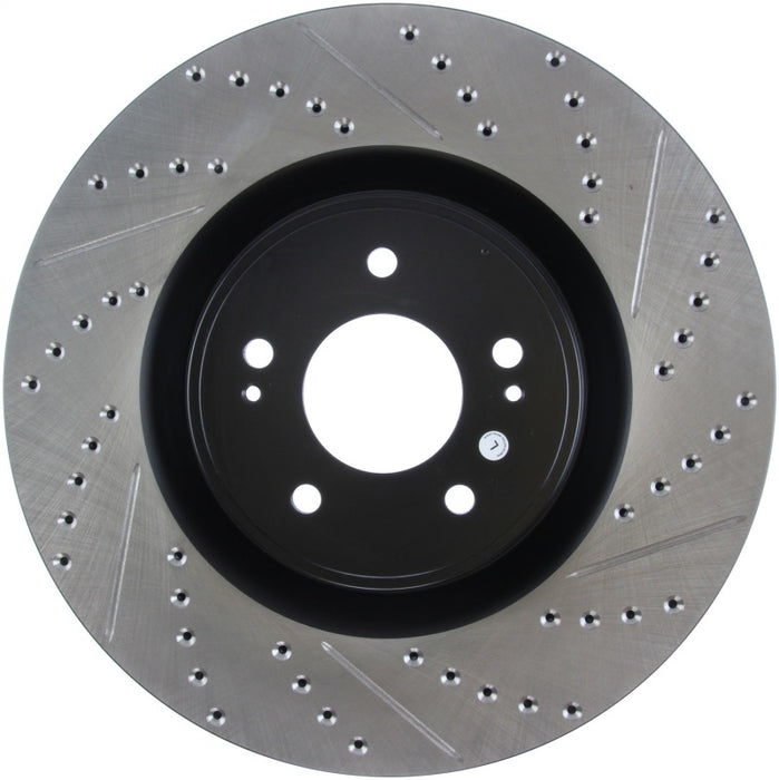 Stoptech 127.46076L StopTech Slotted & Drilled Sport Brake Rotor