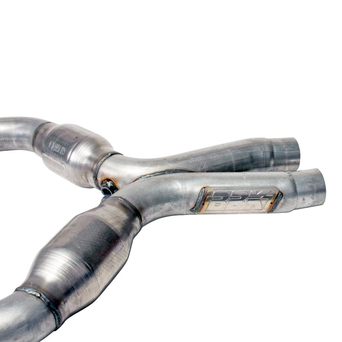 BBK 1637 05-10 Mustang 4.6 Short Mid X Pipe With Catalytic Converters 2-3/4 For Long Tube Headers