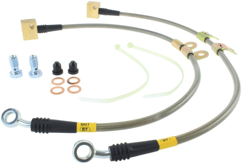 Stoptech 950.62013 StopTech 06-09 Chevy Trailblazer Stainless Steel Front Brake Lines