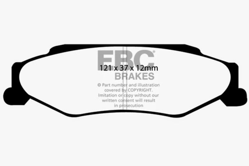 EBC DP31160C 03-04 Cadillac XLR 4.6 Redstuff Rear Brake Pads