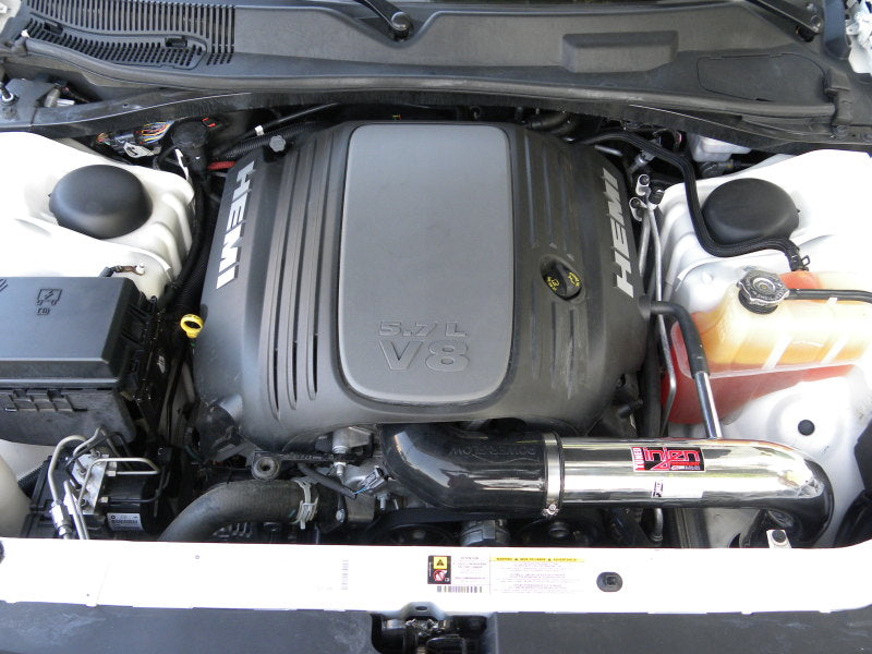 Injen PF5061WB 09-14 Dodge Challenger Hemi 5.7L V8 SRT-8 6.1L 5.7L V8 Wrinkle Black Power-Flow