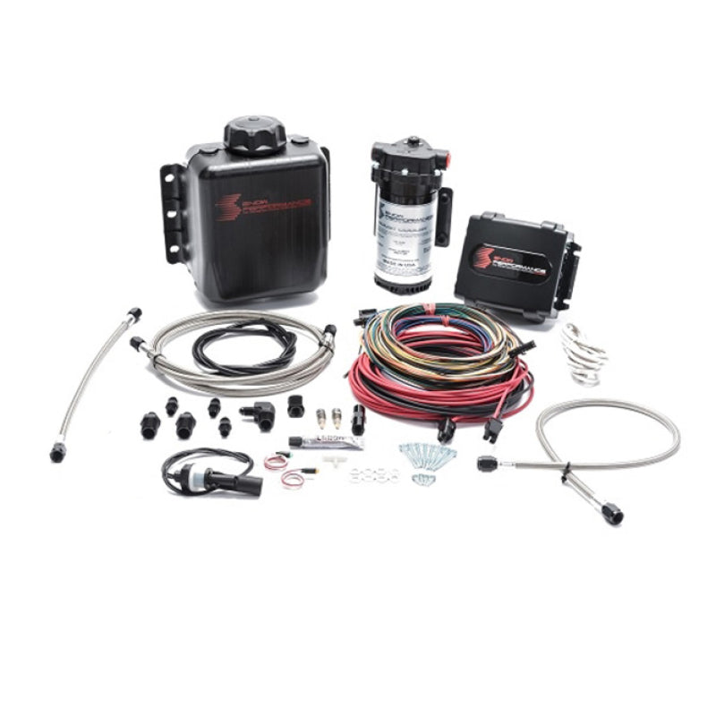 Snow Performance SNO-9000-BRD Stg 4 Boost Cooler Platinum Water Injection Kit (w/SS Braid Line and 4AN Fitting)