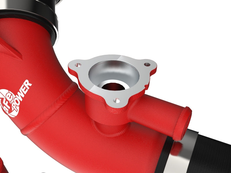 aFe 46-20558-R 2022 Toyota Land Cruiser (J300) V6-3.5L (tt) BladeRunner 2.5in Aluminum Hot Charge Pipe - Red