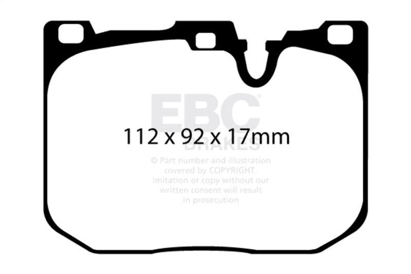 EBC DP32130C 14+ BMW M3 3.0 Twin Turbo (F80) Redstuff Front Brake Pads