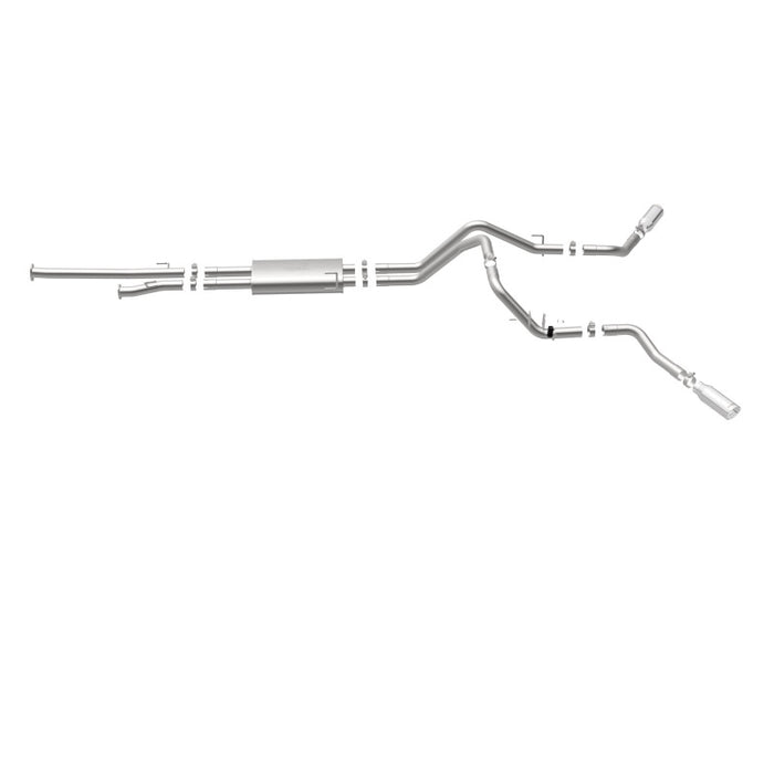 Magnaflow 19232 MagnaFlow Cat-Back 10-15 Toyota Tundra SC LB / CC SB 4.6L/5.7L V8 SS 2.5 Dual Split Rear 4in Tip