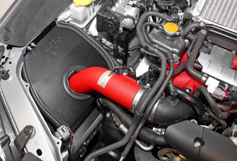 K&N Engineering 69-8007TWR K&N 2015 Subaru WRX-STI 2.5L H4 Red Typhoon Short RAM Intake