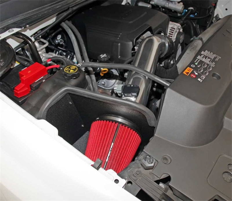 Spectre 9004 11-13 GM 2500HD/3500HD V8-6.0L F/I Air Intake Kit - Polished w/Red Filter