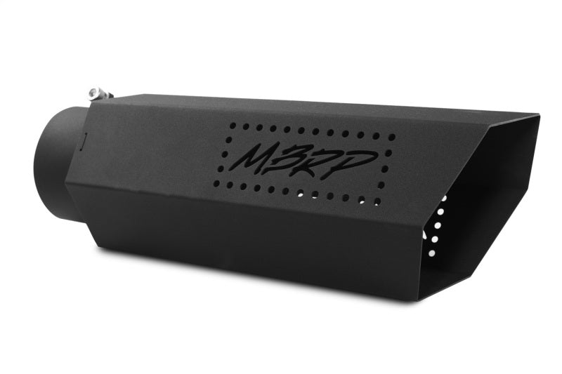 MBRP T5165BLK Universal Hex Tip 4in Inlet 16in Length w/o Logo - Black Coated