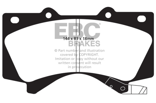 EBC DP41815R 08+ Lexus LX570 5.7 Yellowstuff Front Brake Pads