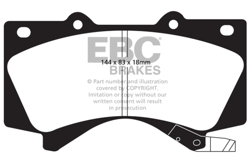 EBC ED91815 08+ Lexus LX570 5.7 Extra Duty Front Brake Pads