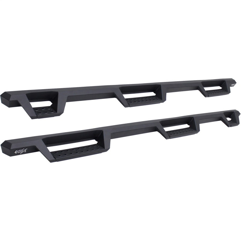 Westin 56-534015 99-16 Ford F-250/350/450/550 CC (6.75ft Bed) HDX Drop Whl to Whl Nerf Step Bars - Text Blk