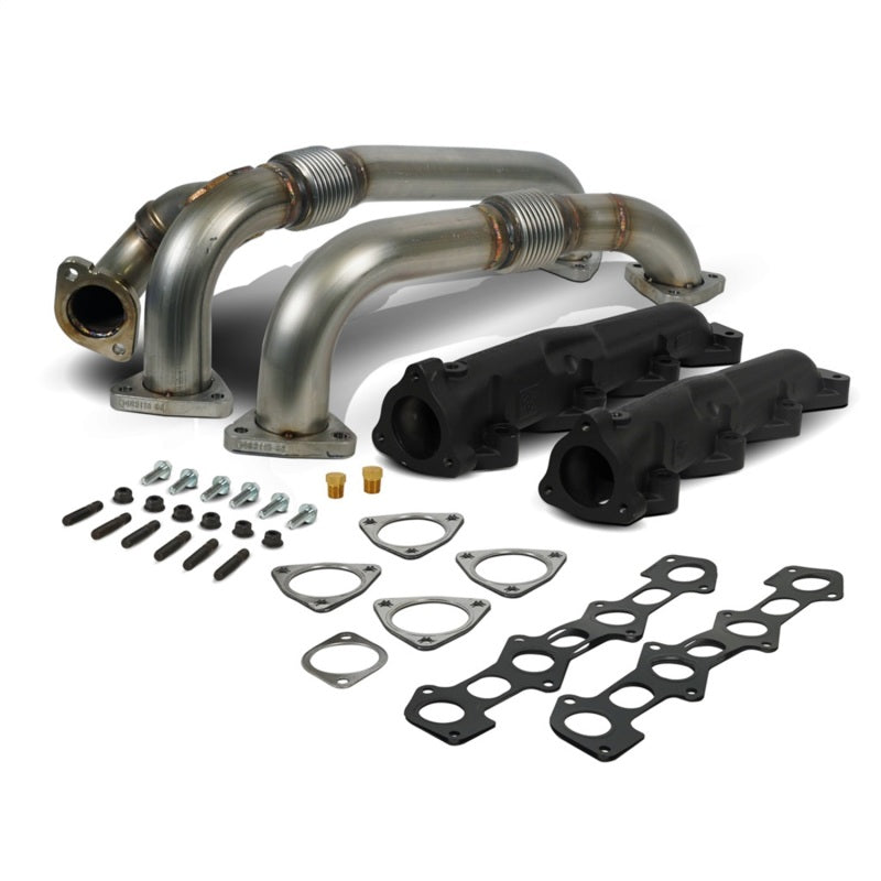 BD Diesel 1041484 08-10 Ford F-250/F-350/F-450/F-550 Powerstroke 6.4L Up Pipes Kit w/Manifold Set