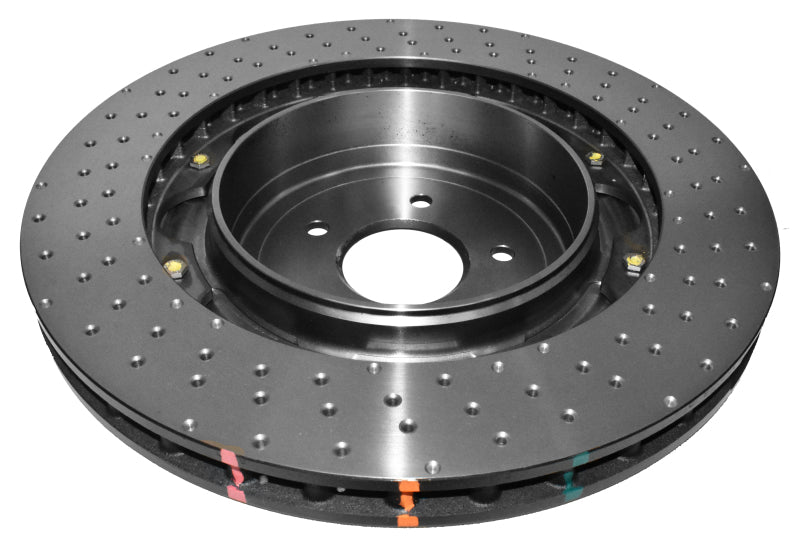 DBA DBA52632BLKXD 12-19 Jeep Grand Cherokee SRT8 5000 Series Drilled Front Brake Rotor 2 Piece w/ Hats
