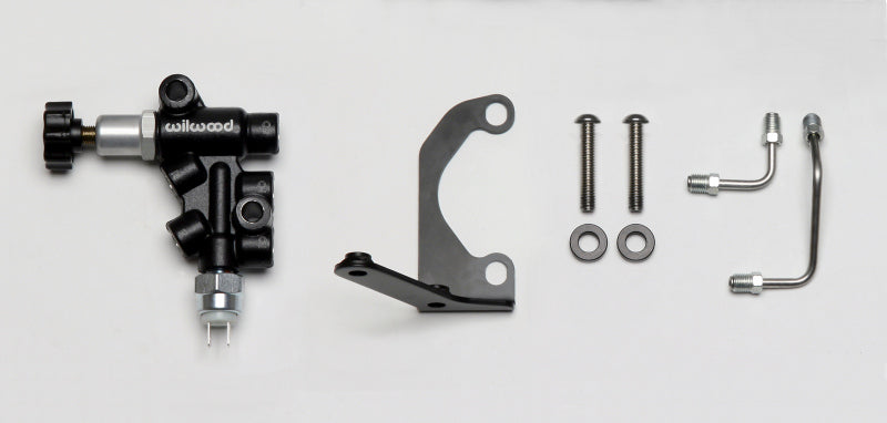Wilwood 260-13190 Tandem Master Cylinder Mounting Bracket L/H Kit w/ Prop Valve