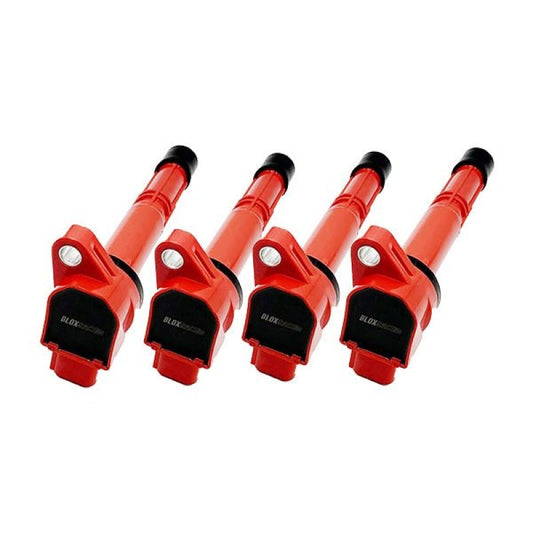 BLOX Racing BXIC-00005-4-RD BLOX Honda K-Series Coil Pack Set of 4 - Red