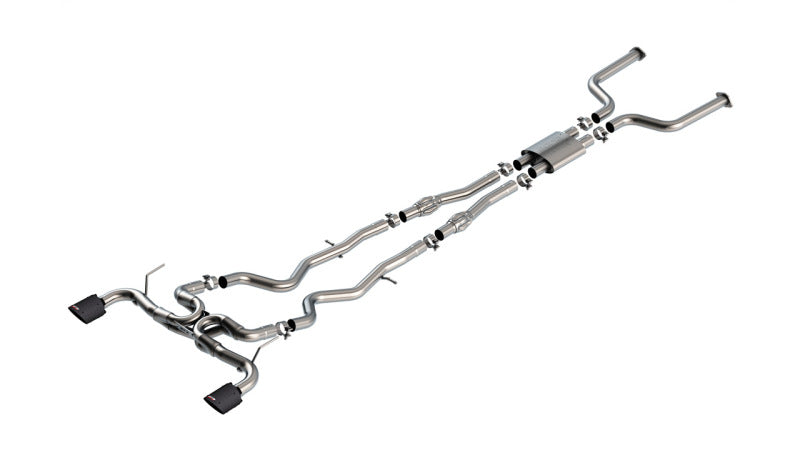 Borla 140978CFBA 16-24 Infinity Q50 (Auto V6) ATAK Cat Back - 4.5in Carbon Fiber Black Anodized Tip
