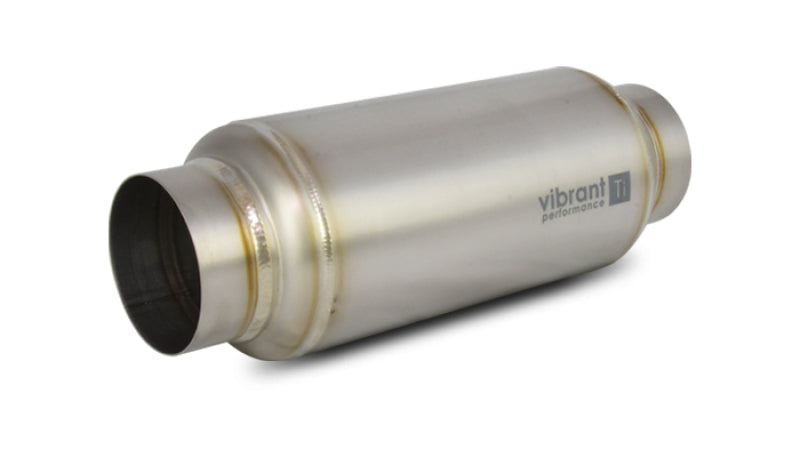Vibrant 17525 Titanium Resonator 2.5in. Inlet / 2.5in. Outlet x 12in. Long