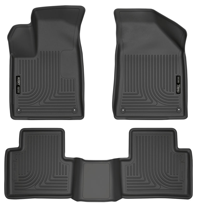 Husky Liners 99071 15 Chrysler 200 Weatherbeater Black Front and Second Seat Floor Liners
