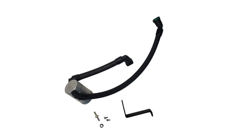 J&L 3092P-C 2024-2025 Ford Mustang GT w/ Whipple Supercharger Oil Separator 3.0 PCV Side - Clear Anodize