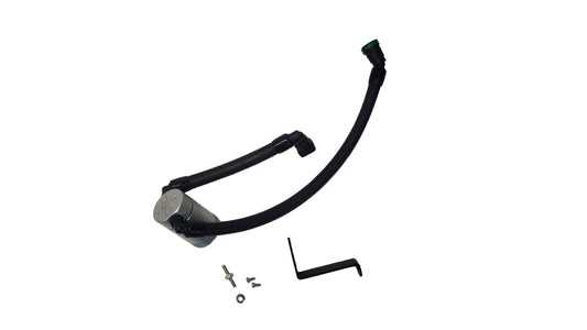 J&L 3092P-C 2024-2025 Ford Mustang GT w/ Whipple Supercharger Oil Separator 3.0 PCV Side - Clear Anodize