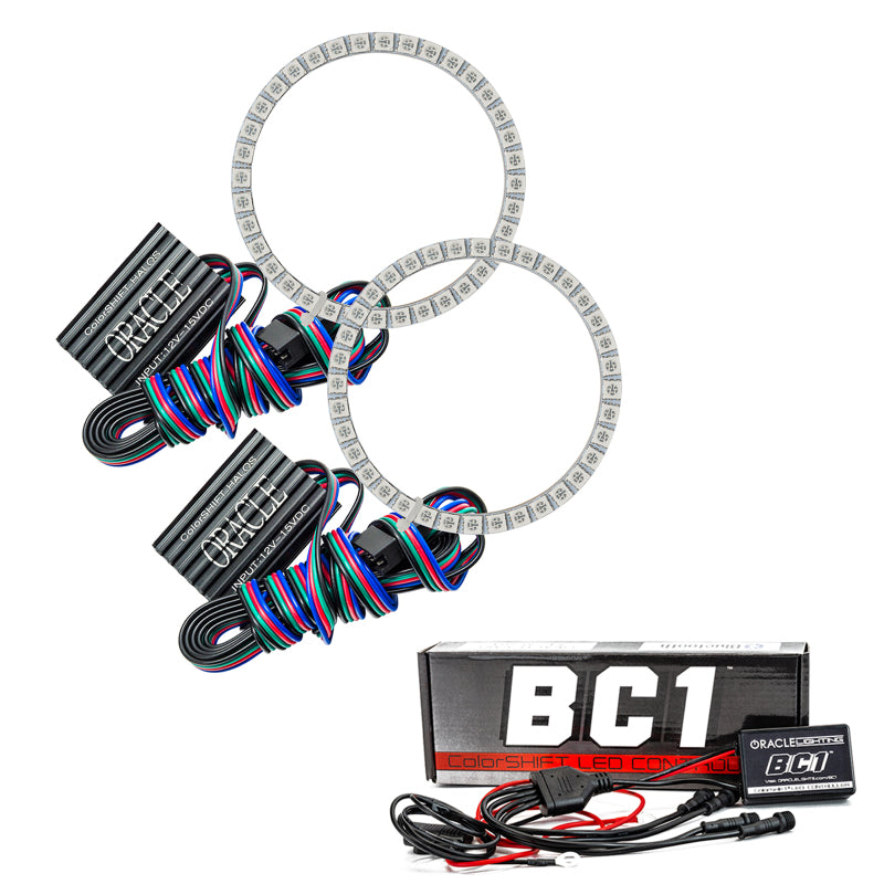 ORACLE Lighting 2252-335 Oracle RAM 13-18 Projector Headlight Halo Kit - ColorSHIFT w/ BC1 Controller SEE WARRANTY