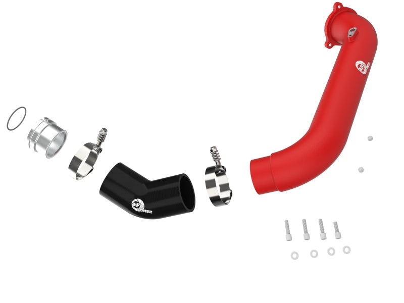 aFe 46-20488-R BladeRunner Red 2-3/4in Aluminum Charge Pipe 2021 Toyota Supra GR (A90) I4-2.0L (t) B48
