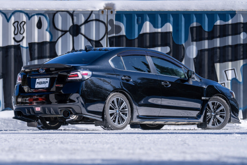 MBRP S48033BE 15-21 Subaru WRX 2.0L/STI 2.5L/ 11-14 Sed. 3in Cat-Back Single Rear Exit w/ Burnt End Tips-T304