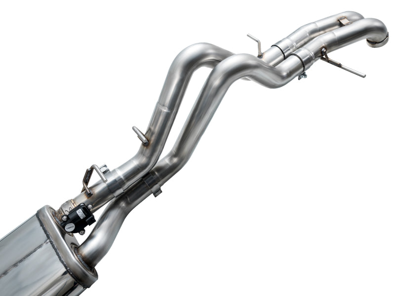 AWE Tuning 3025-31327 22-24 Ford Bronco Raptor 4WD Dual BashGuards Cat-Back SwitchPath Exhaust (No Tips)