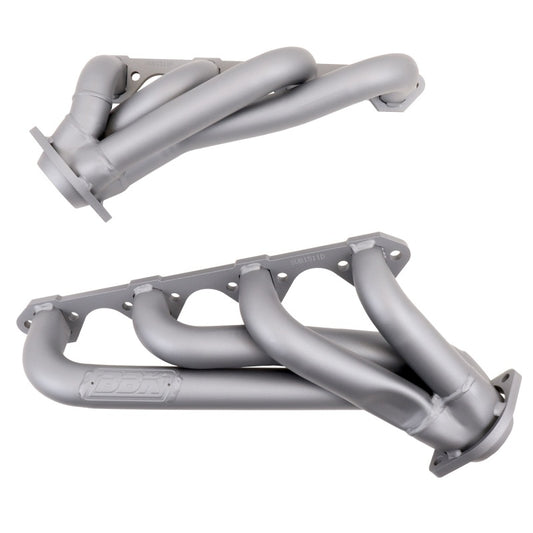 BBK 1511 79-93 Mustang 351 Swap Shorty Unequal Length Exhaust Headers - 1-5/8 Titanium Ceramic