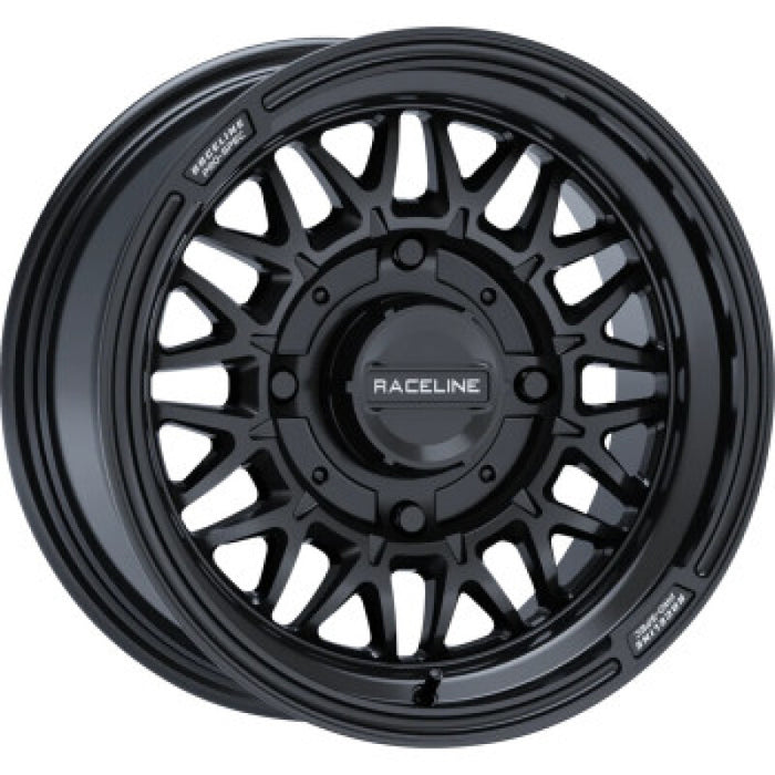 Raceline A13GB-57037+10 A13GB Omega 15x7in / 4x137 BP / 10mm Offset / 110.18mm Bore - Gloss Black Wheel