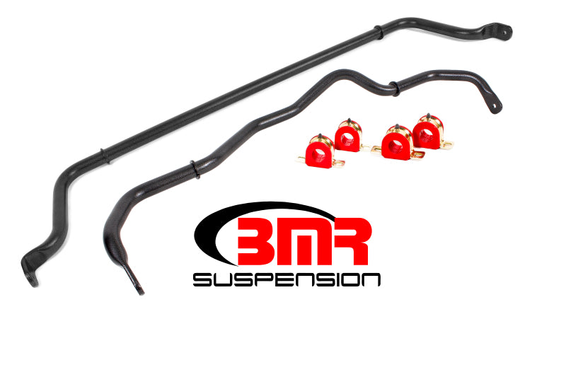 BMR Suspension SB049H BMR 16-20 6th Gen Camaro Front & Rear Sway Bar Kit w/ Bushings - Black Hammertone