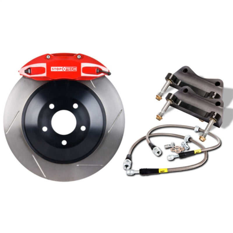 Stoptech 82.895.5N00.71 StopTech 2015 VW GTI Front BBK w/ Red ST-41 Caliper Slotted 328X25 1pc Rotor