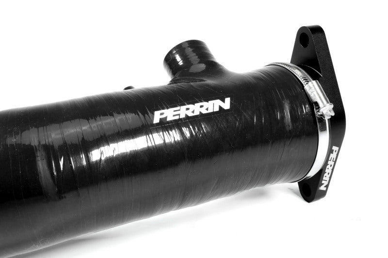 Perrin Performance PSP-INT-425BK PERRIN 22-24 Subaru WRX / 20-25 LGT & OBXT Turbo Inlet Hose w/Turbo Adapter Flange (Long) - Black