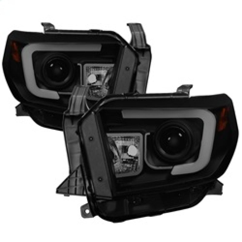 SPYDER 5080165 Spyder Toyota Tundra 2014-2016 Projector Headlights Light Bar DRL Black Smoke PRO-YD-TTU14-DRL-BSM