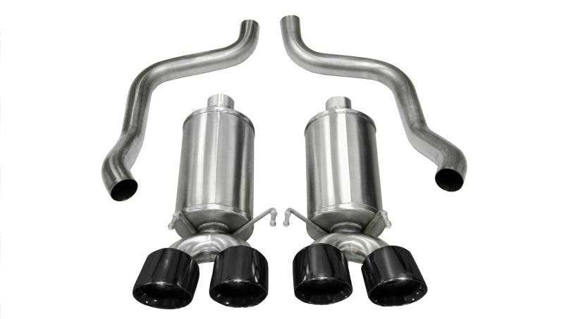 CORSA Performance 14470BLK Corsa 2009-2013 Xtreme Axle-Back Exhaust w/Dual Black 3.5in Tips 09-13 Chevrolet Corvette C6 6.2L V8