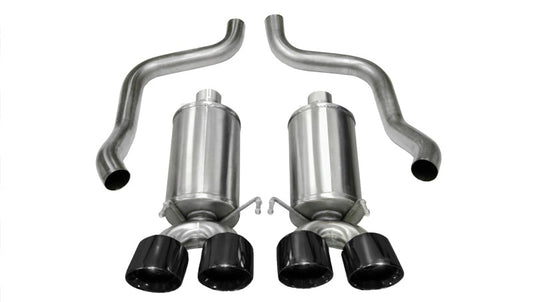 CORSA Performance 14470BLK Corsa 2009-2013 Xtreme Axle-Back Exhaust w/Dual Black 3.5in Tips 09-13 Chevrolet Corvette C6 6.2L V8