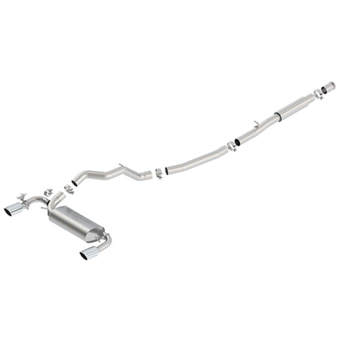 Ford Racing M-5200-FRS 2016-2017 Focus RS Active Sport Cat-Back Exhaust System w/ Polished Tips