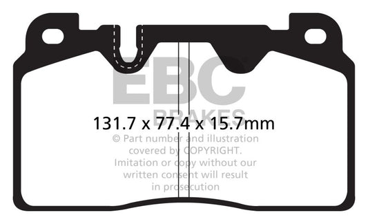 EBC DP32168C 12+ Audi Q5 2.0 Turbo (Brembo) Redstuff Front Brake Pads