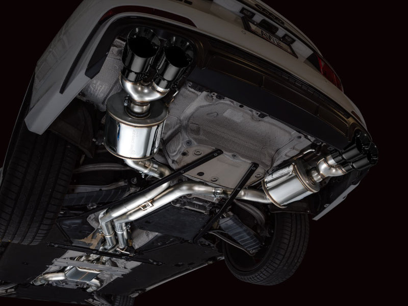AWE Tuning 3015-43107 19-23 Audi C8 S6/S7 2.9T V6 AWD Touring Edition Exhaust - Diamond Black Tips