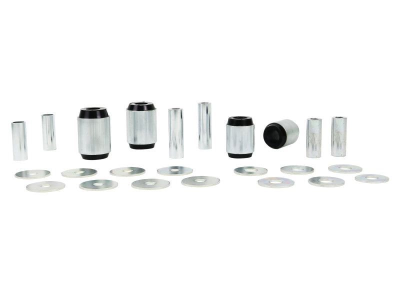 Whiteline W53312 Plus 02-09 Lexus GX470 / 06+ Toyota FJ Cruiser Fr C/A - Lwr Inner Front & Rear Bushing Kit