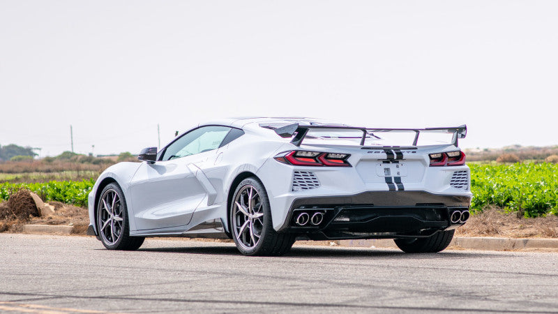 Borla 140839 2020 Chevrolet Corvette C8 6.2L ATAK 3in Exhaust System Dual Round A/C Tips 4inx 4.75in