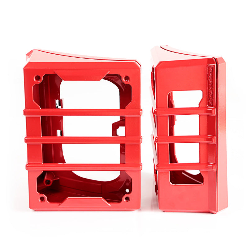 Rugged Ridge 11226.06 07-18 Jeep Wrangler JK Red Elite Tail Light Guards