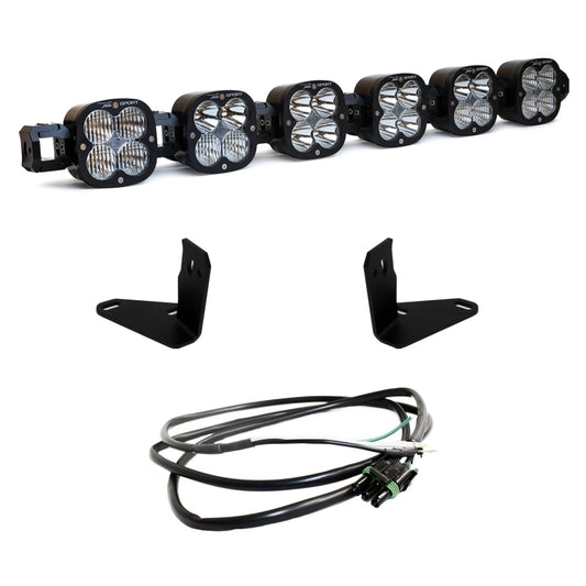 Baja Designs 447750UP 2021+ Ford Bronco 6 XL Linkable Light Bar Kit Steel Bumper Mount w/Upfitter