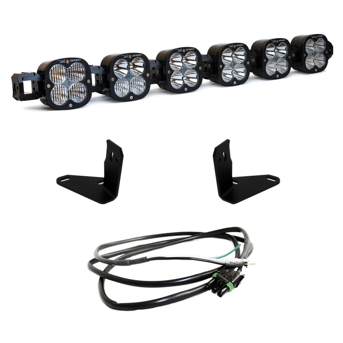 Baja Designs 447750UP 2021+ Ford Bronco 6 XL Linkable Light Bar Kit Steel Bumper Mount w/Upfitter