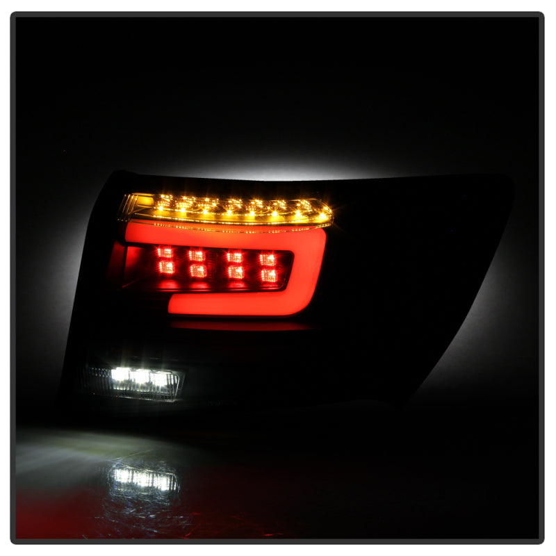 SPYDER 5087966 Spyder 08-11 Subaru Impreza WRX 4DR LED Tail Lights - Black ALT-YD-SI084D-LED-BK