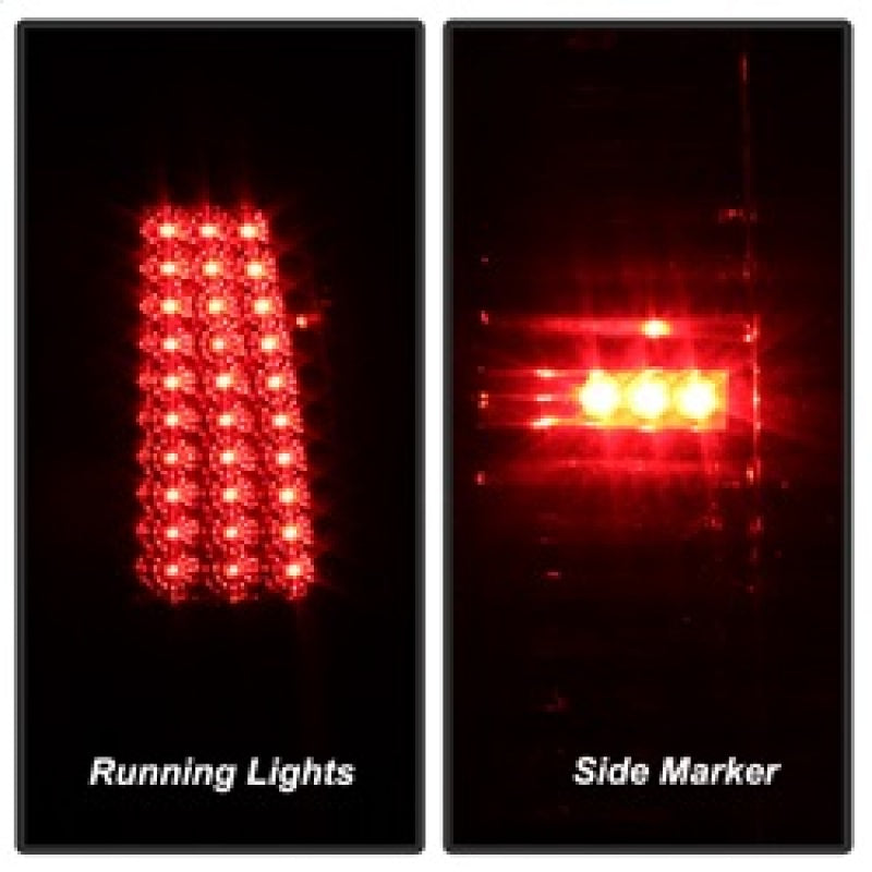 SPYDER 5011770 xTune Chevy Silverado 1500/2500/3500 99-02 99-03 LED Tail Lights Smoke ALT-ON-CS99-LED-SM