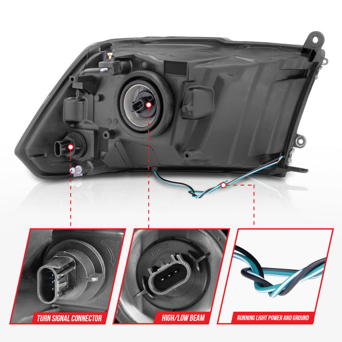 ANZO 111515 ANZ Crystal Headlights