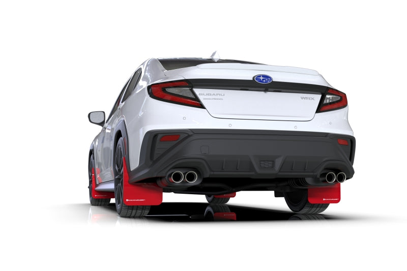 Rally Armor MF92-UR-RD/WH 22-25 Subaru WRX Red UR Mud Flap w/White Logo